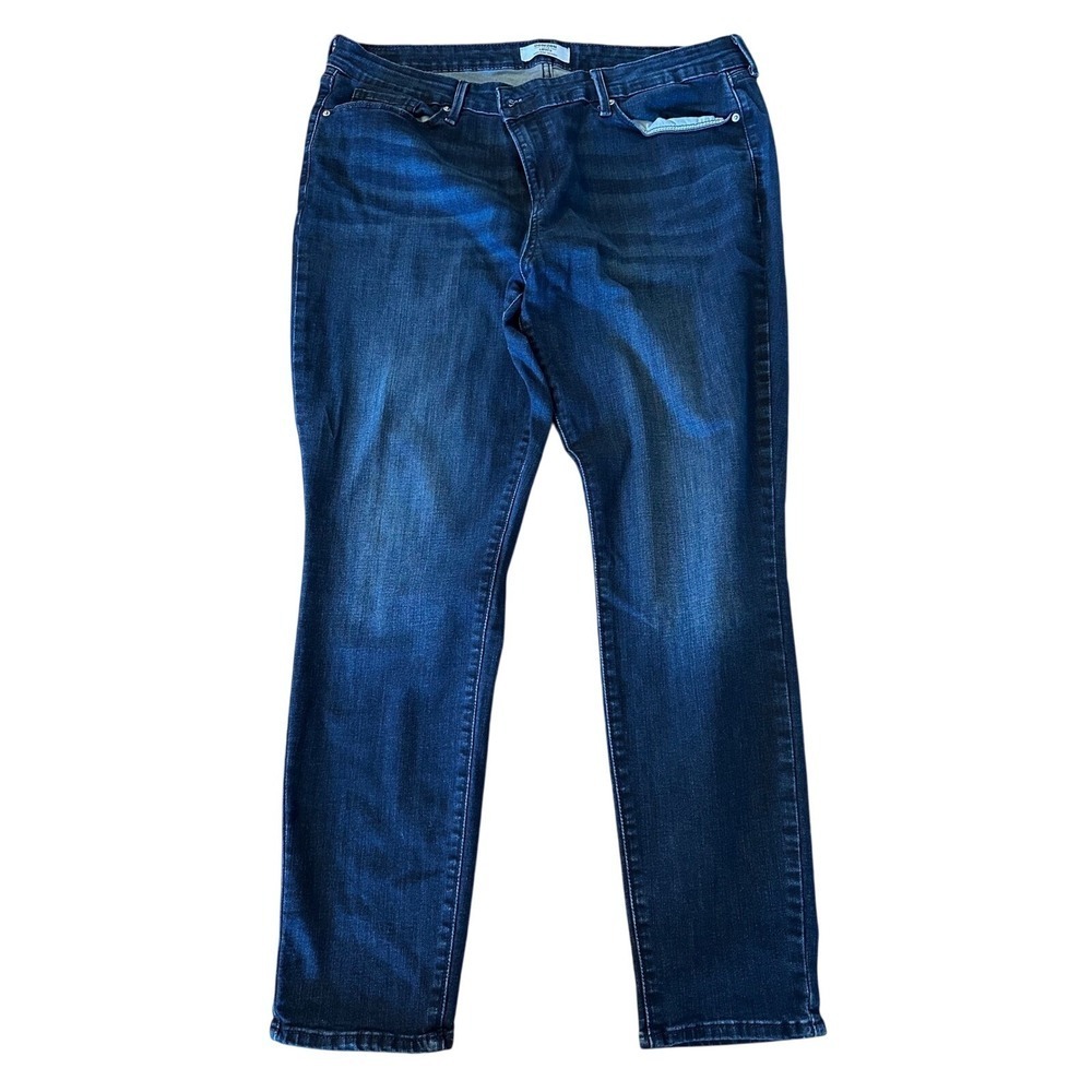 Denizen Levi's Womens Dark Wash‎ Mid Rise Skinny Jeans Size 18W 34 x 30
